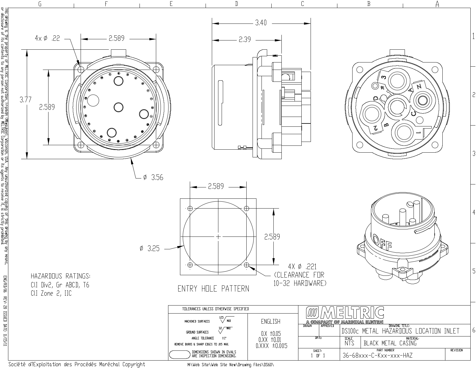 Meltric 36-68xxx-C-Kxx-xxx-HAZ Reference Drawing