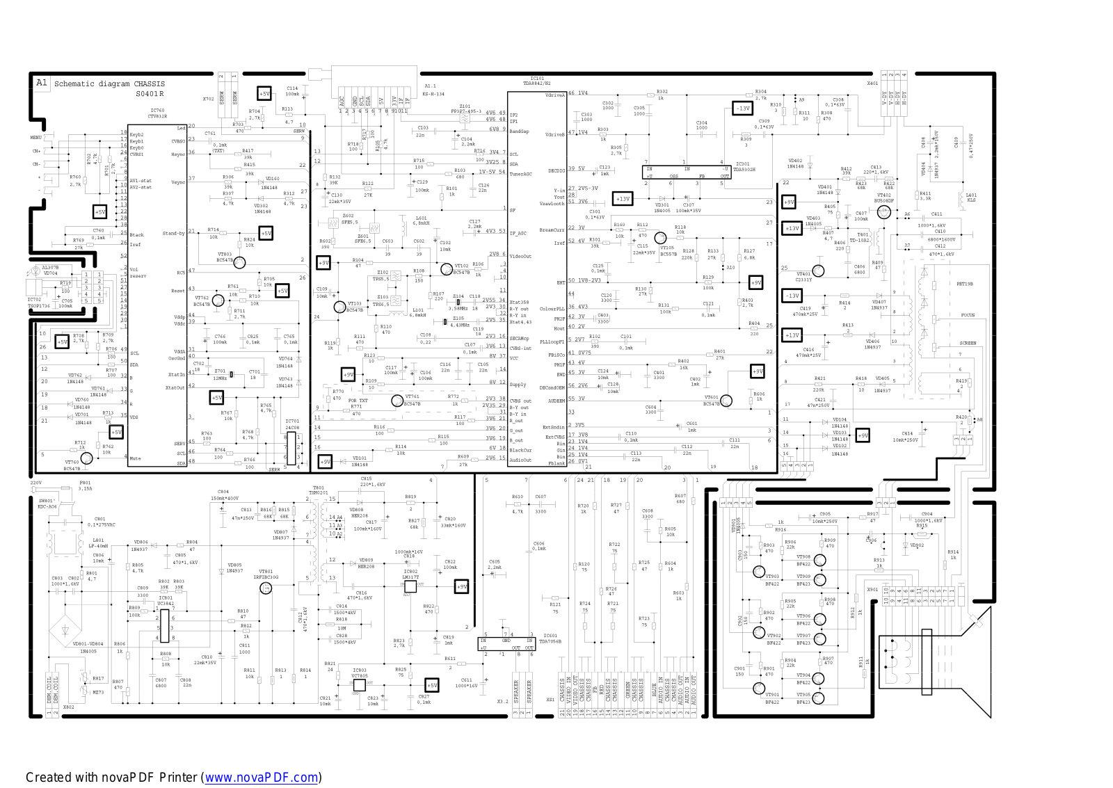 BEKO S0401R Schematic