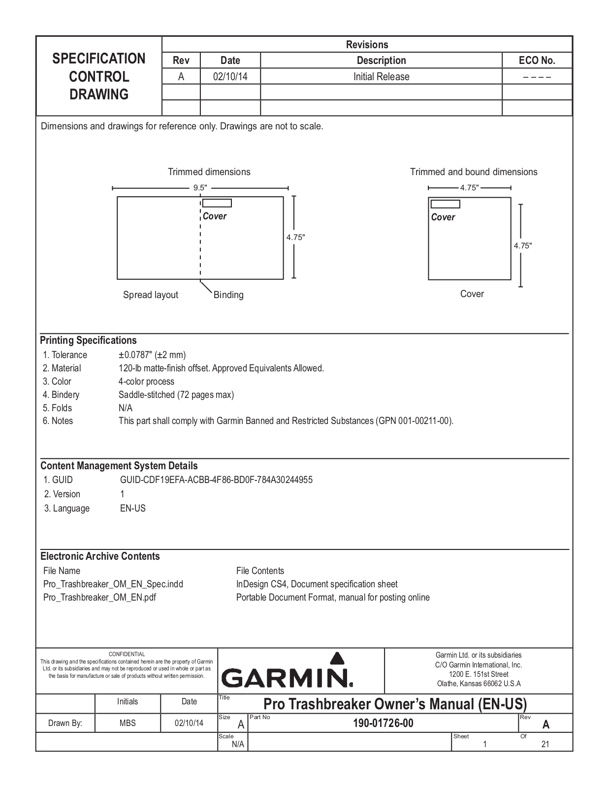 Garmin O4AHNM00 User Manual