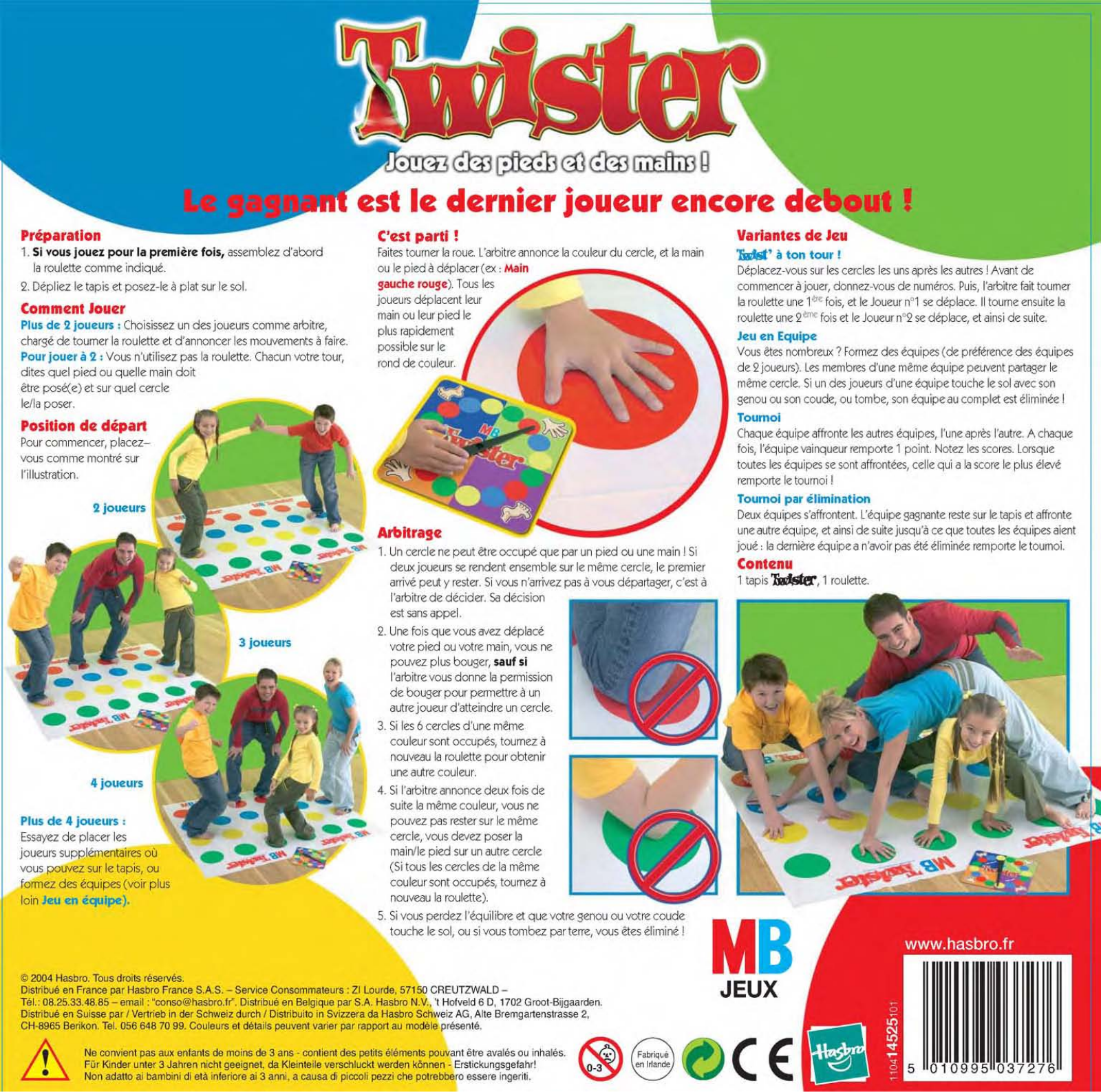 HASBRO Twister User Manual