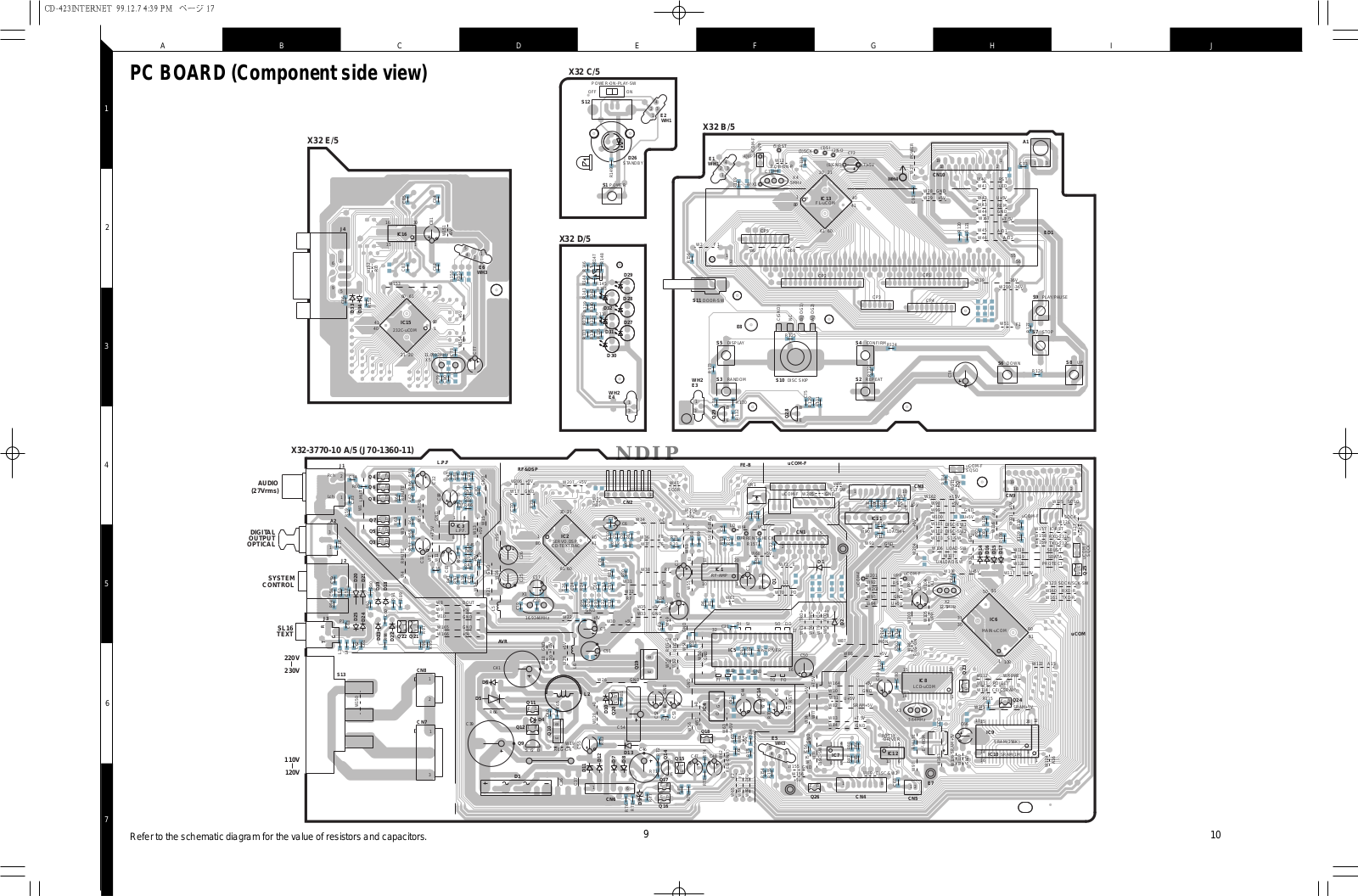 Kenwood CD-423M, CD-424M, CD-423M-S, DPF-J3050, PF-J5030 Schematics