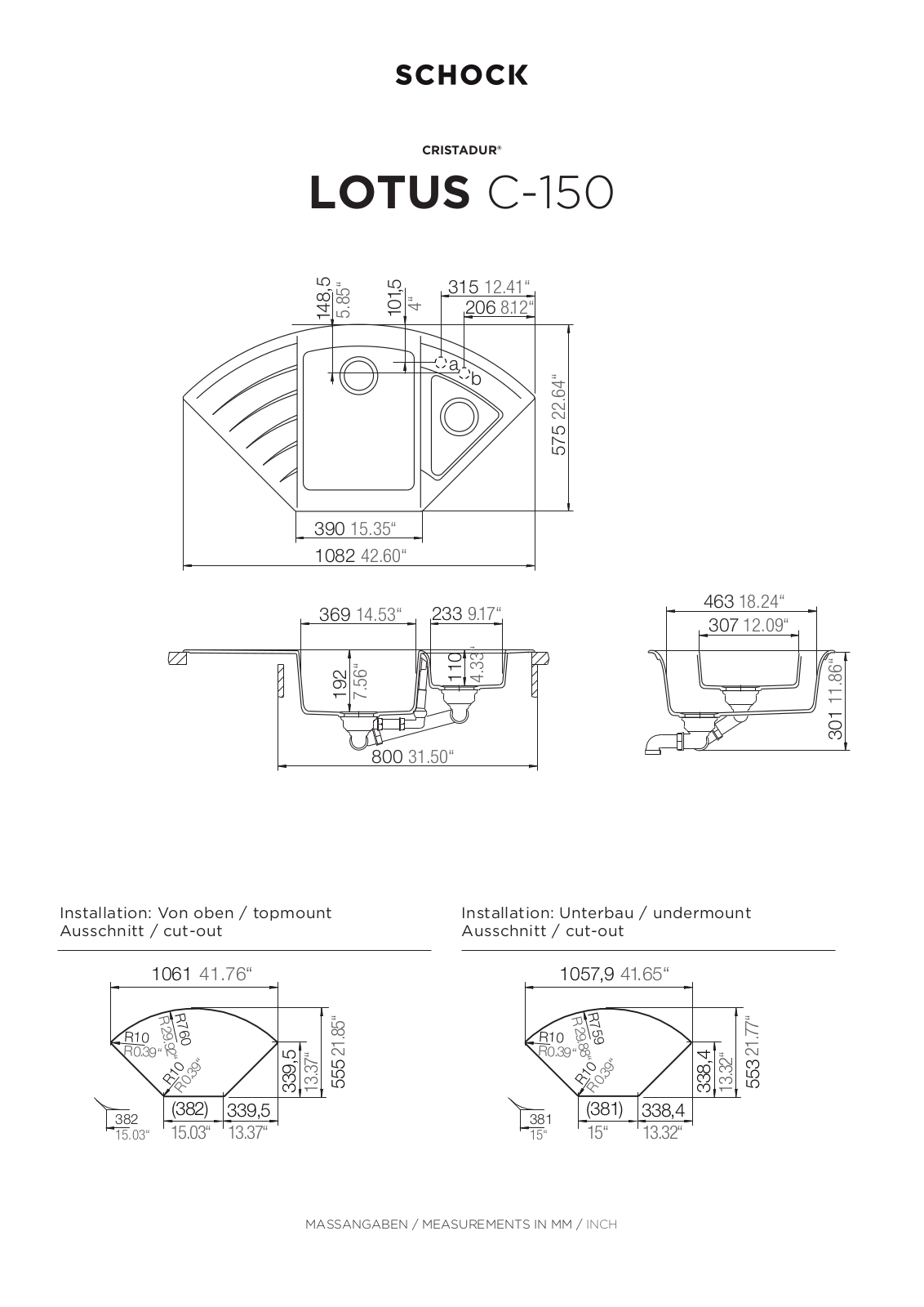 Schock Lotus C-150 Technical drawing - ManualMachine.com