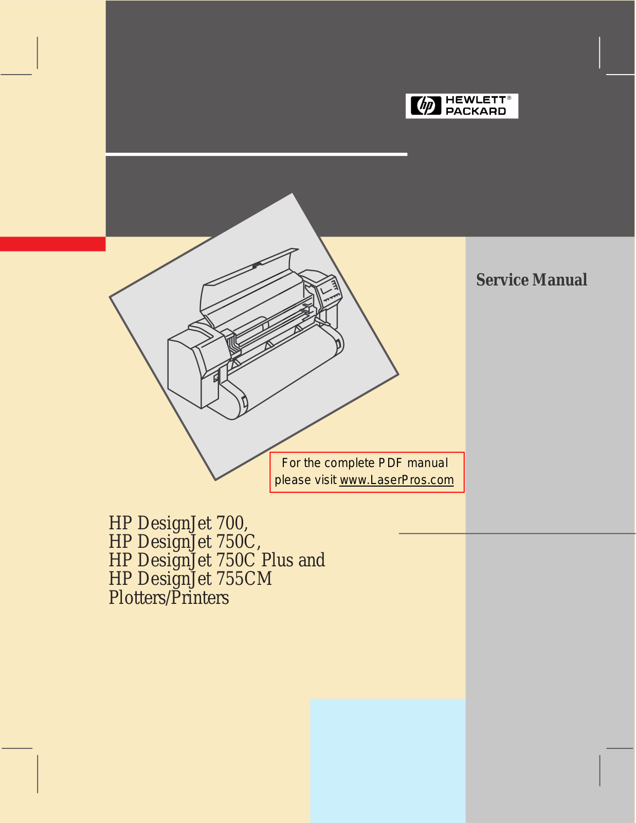 HP (Hewlett-Packard) DESIGNJET 750C PLUS, DESIGNJET 750C, DESIGNJET 700, DESIGNJET 755CM User Manual