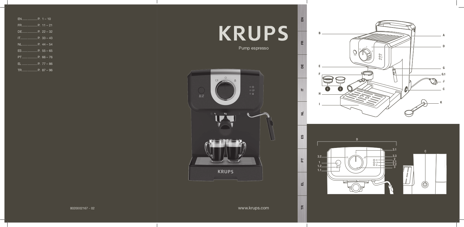 Krups XP3208 Instruction manual