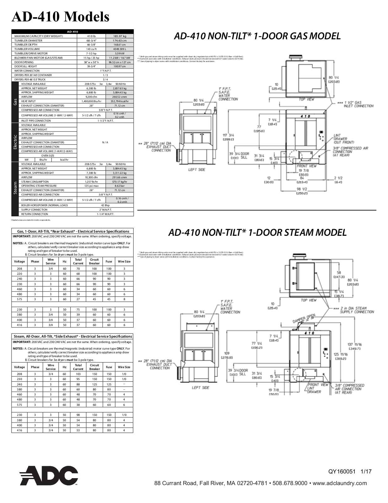 ADC AD-410 Spec Sheet