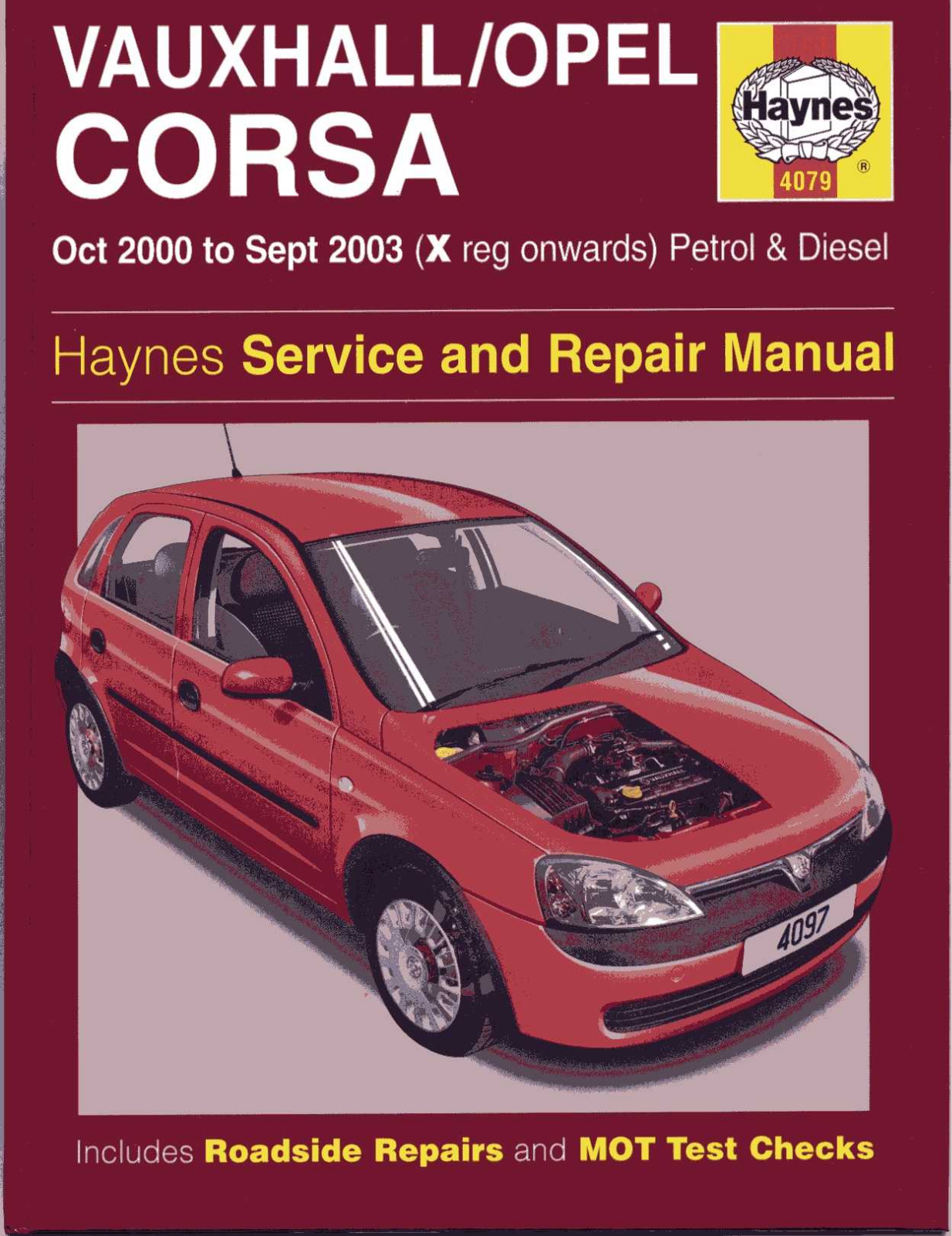 Opel Corsa 2000 2003 User Manual