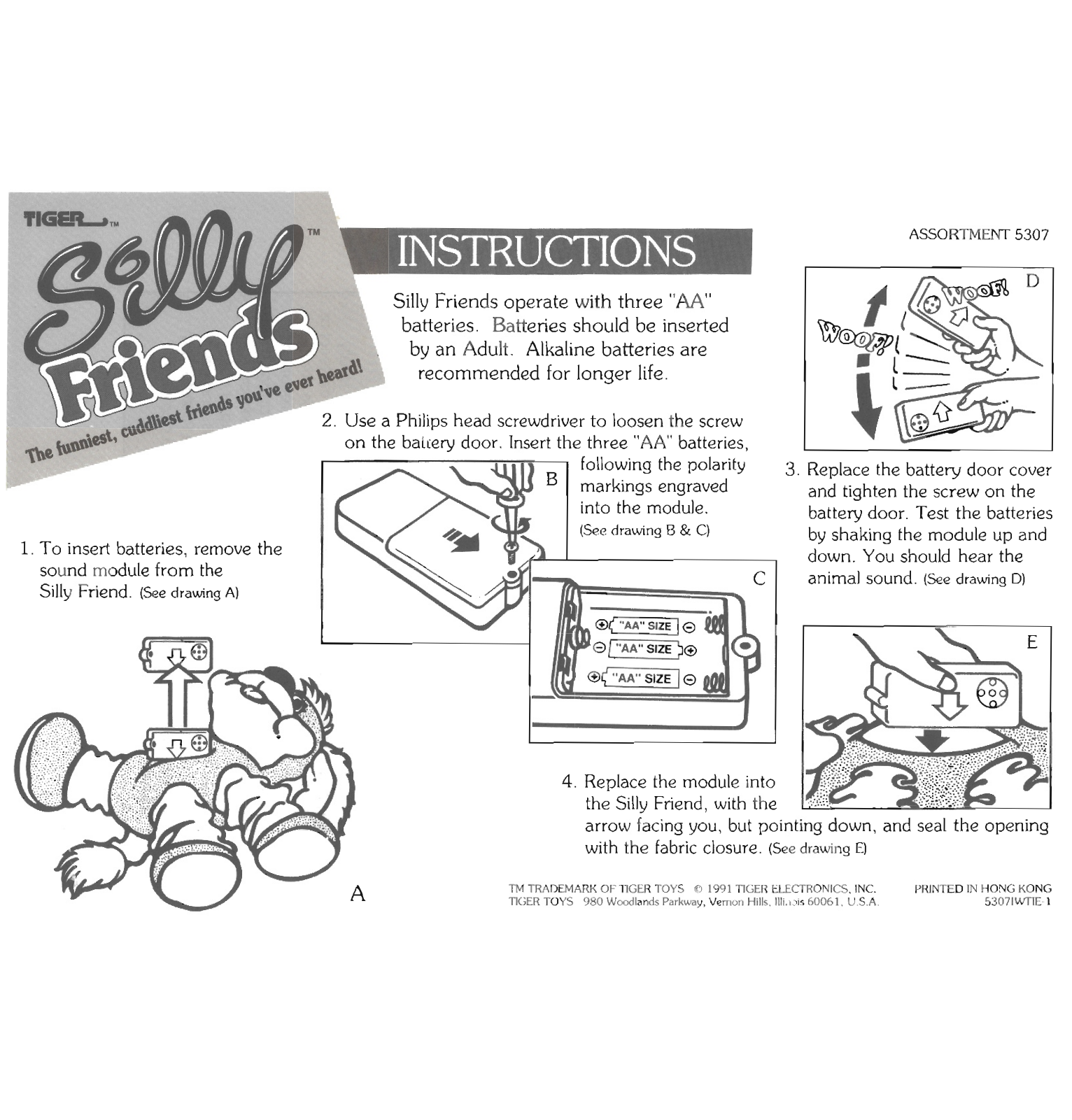 Tiger Electronics 5307 User Manual