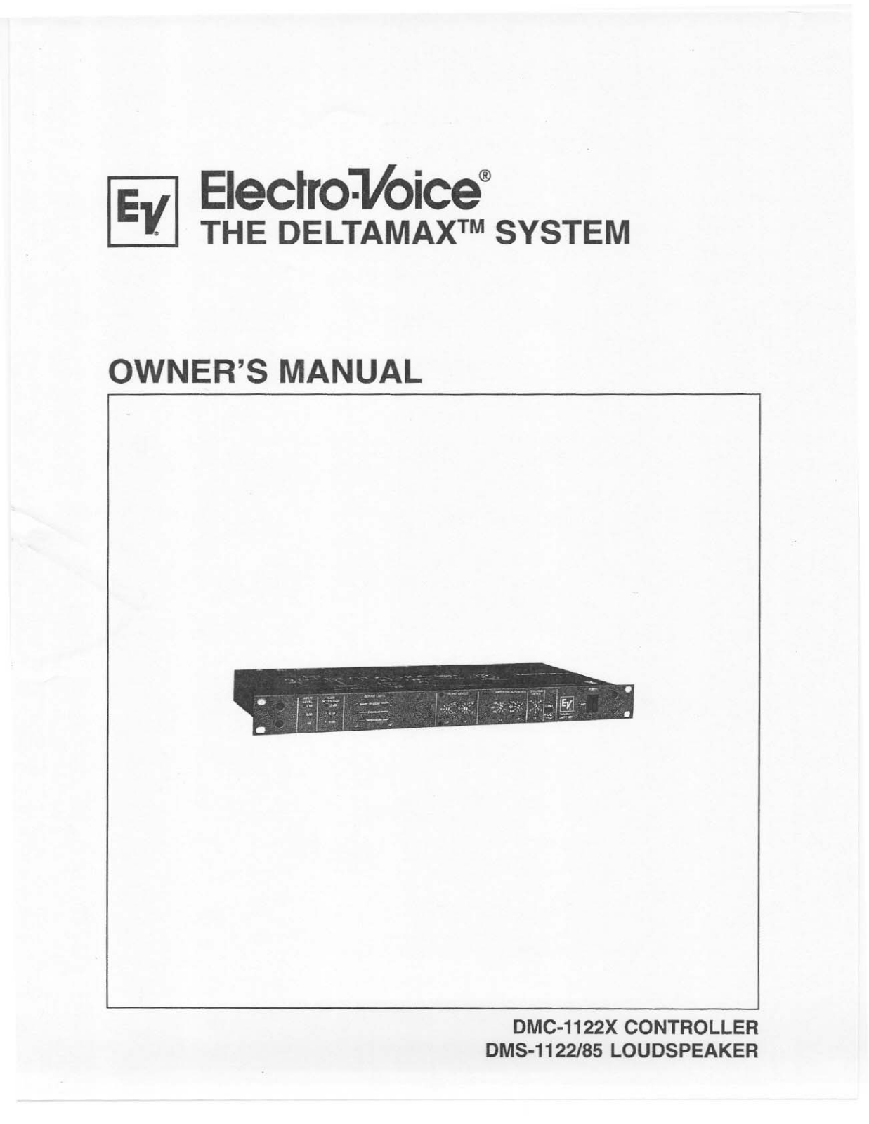 Electro-Voice DMC-1122X, DMC-85 User Manual