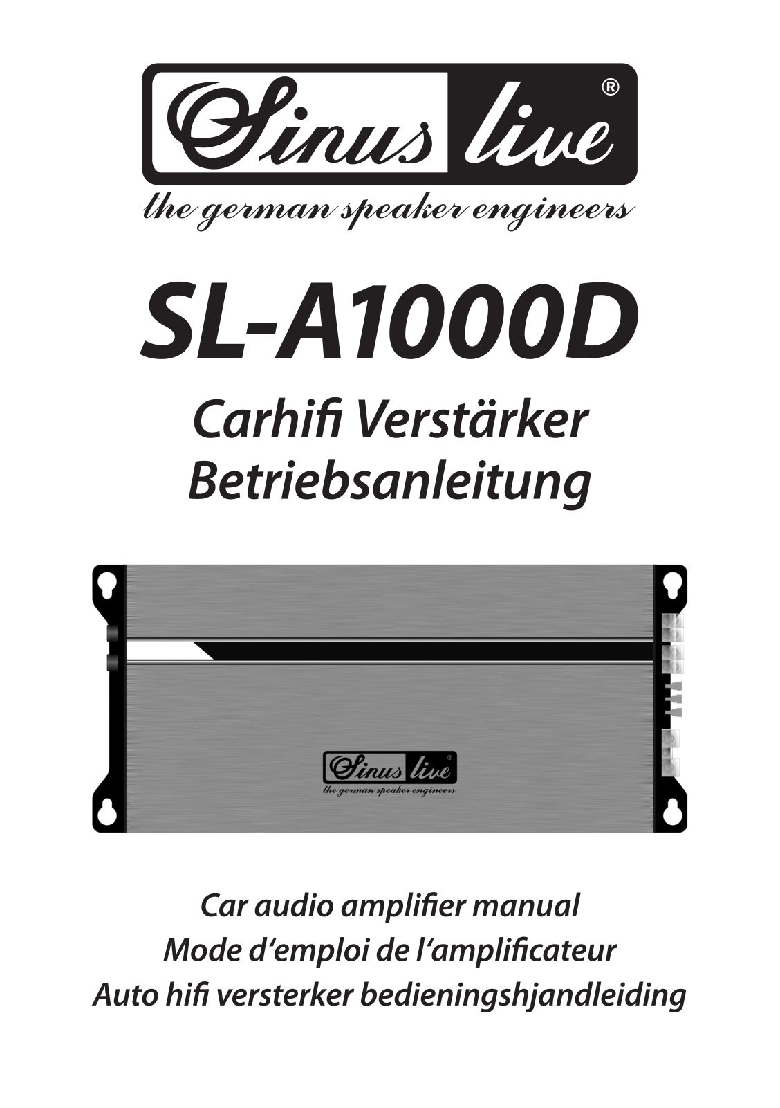 Sinuslive SL-A1000D User guide - ManualMachine.com