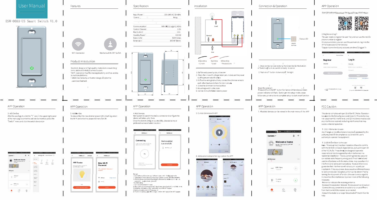 Earda Technologies ESW00A User Manual