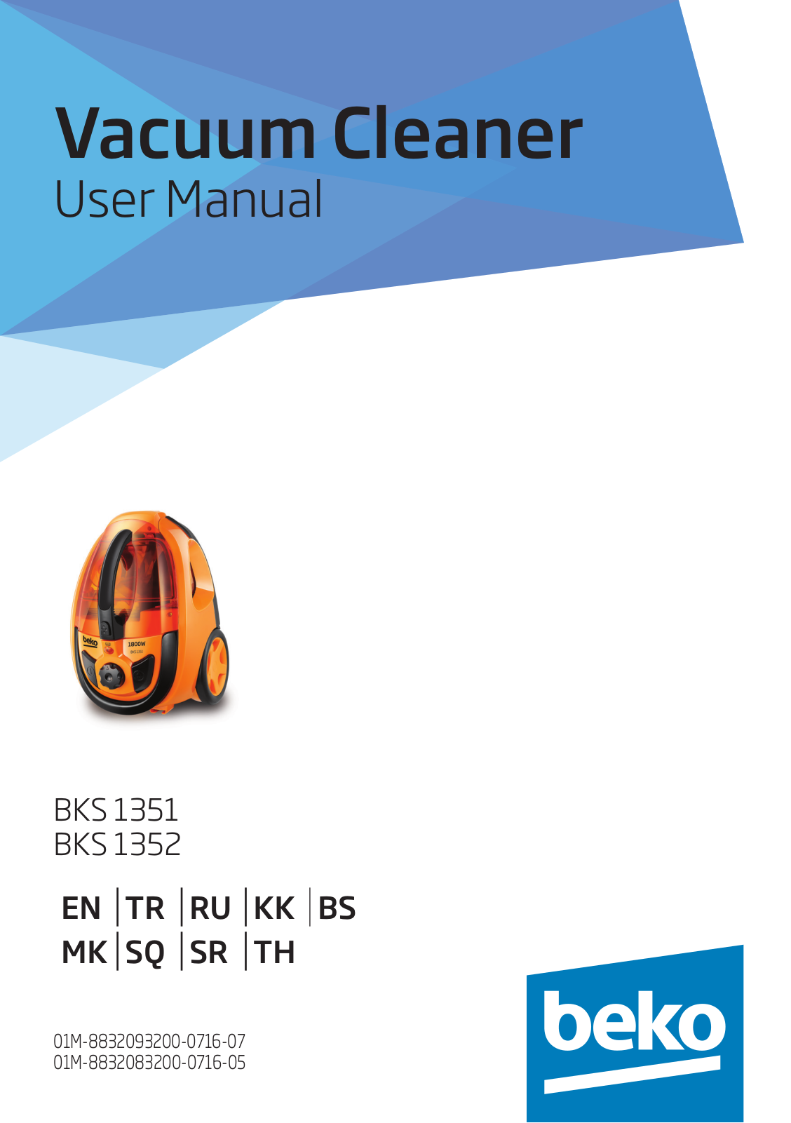 Beko BKS 1351, BKS 1352 User manual