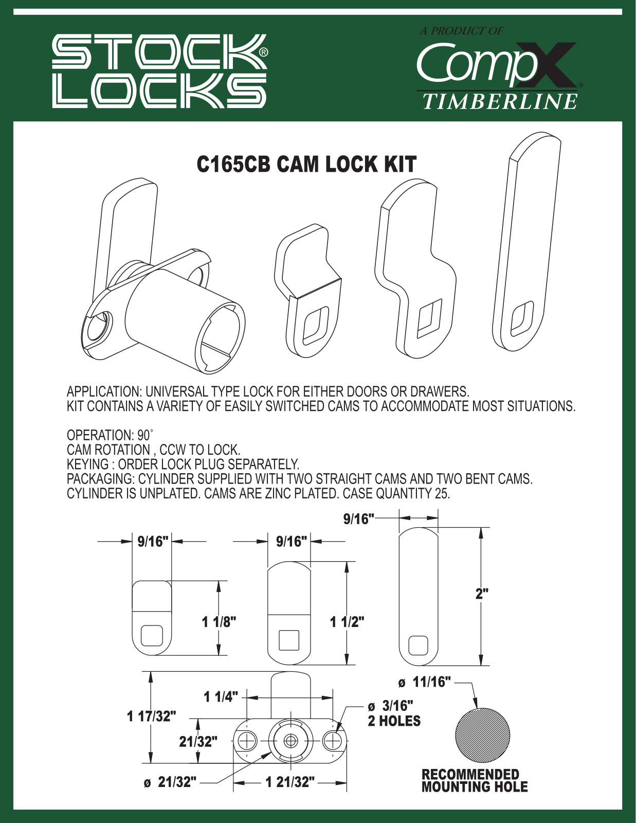 Compx C165CB User Manual