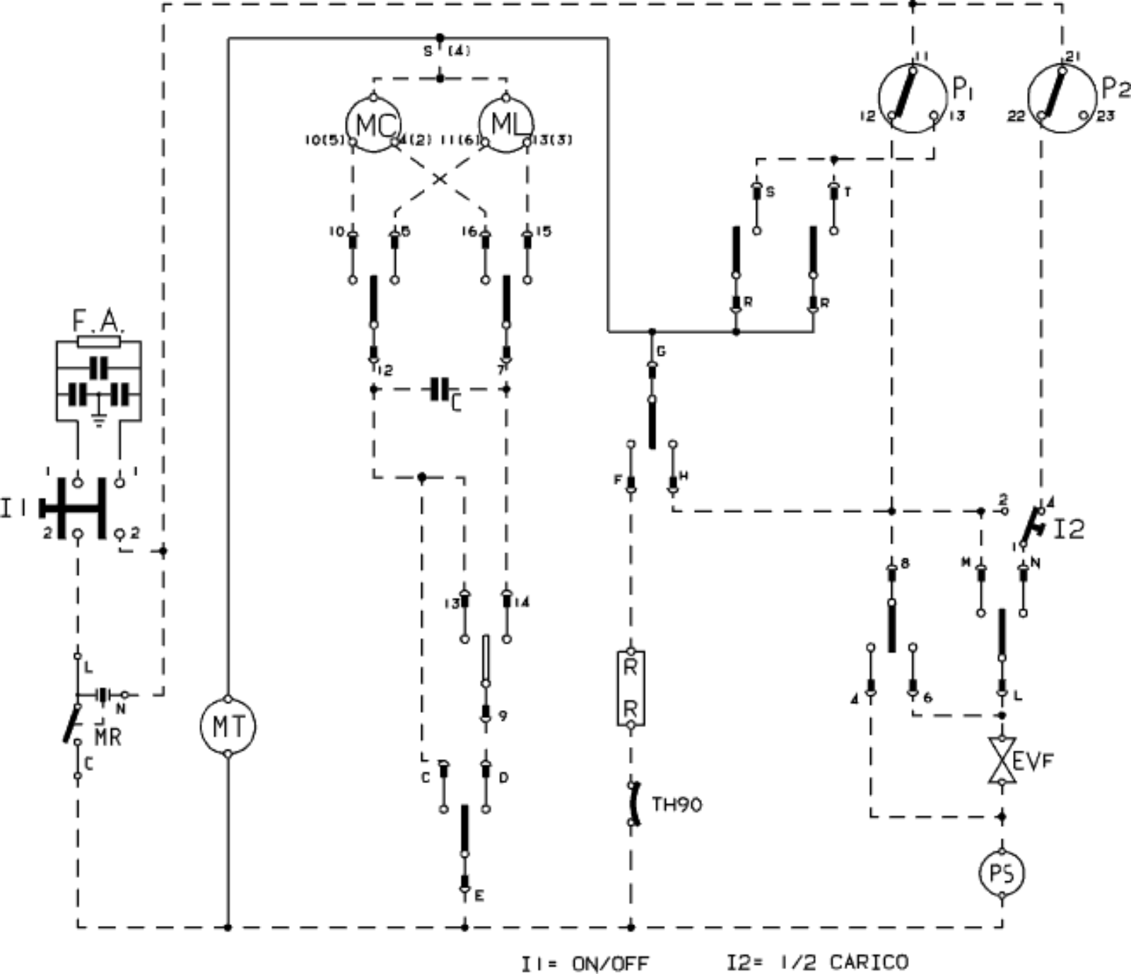 Indesit WN461WU Schematic