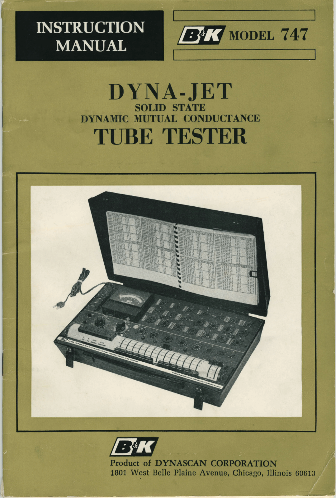 BK Precision 747 User Manual