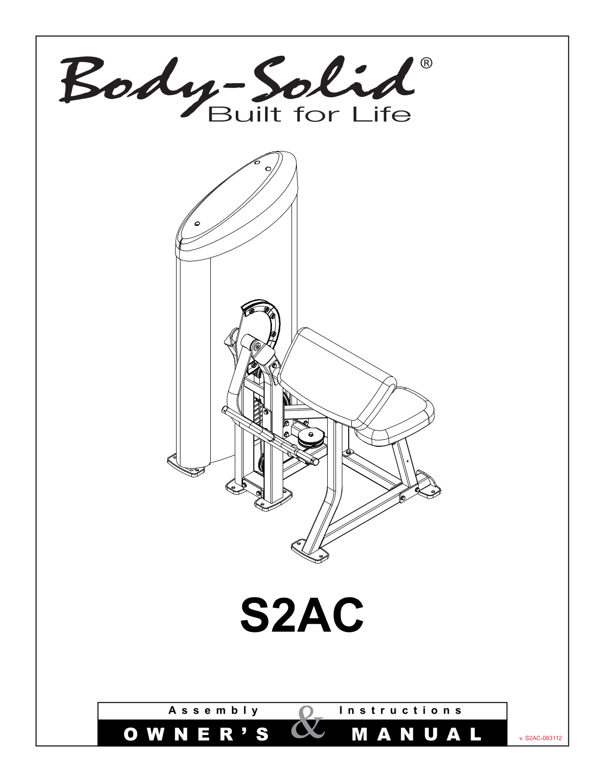 Body Solid S2AC2 User Manual