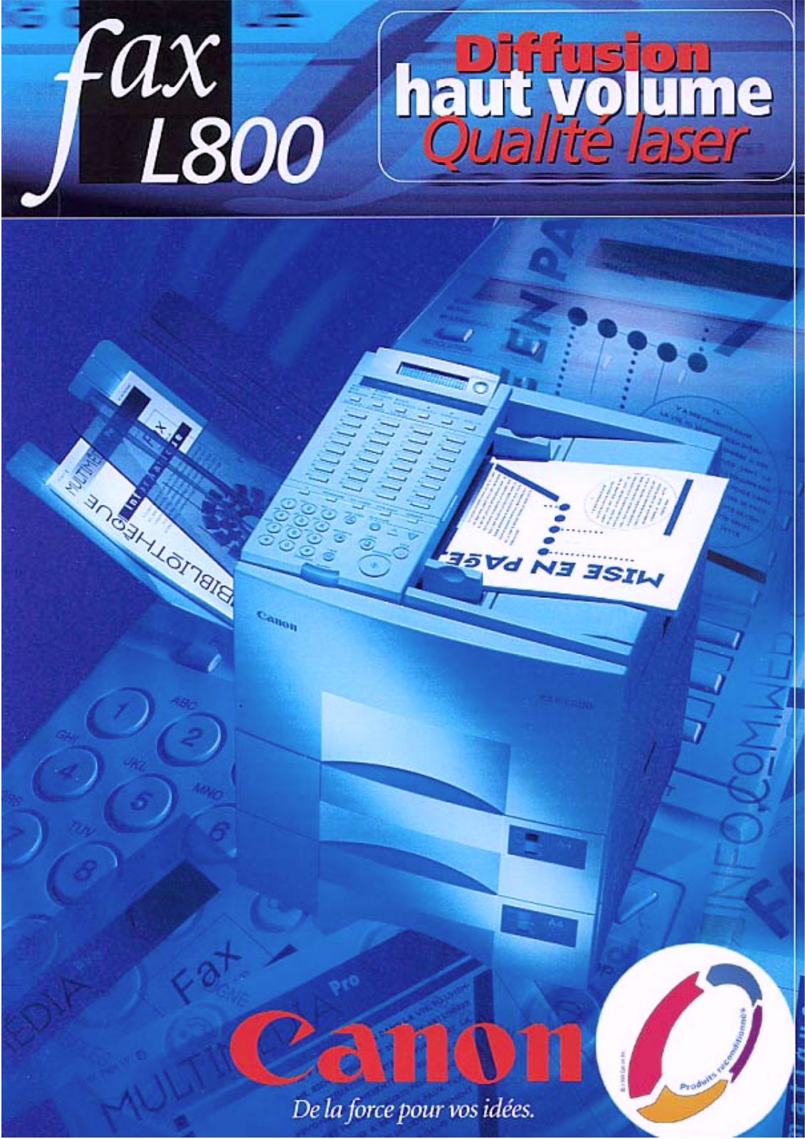 CANON FAX-L800 User Manual
