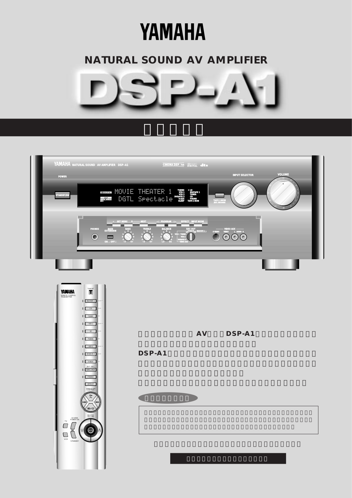 Yamaha DSP-A1 User Manual