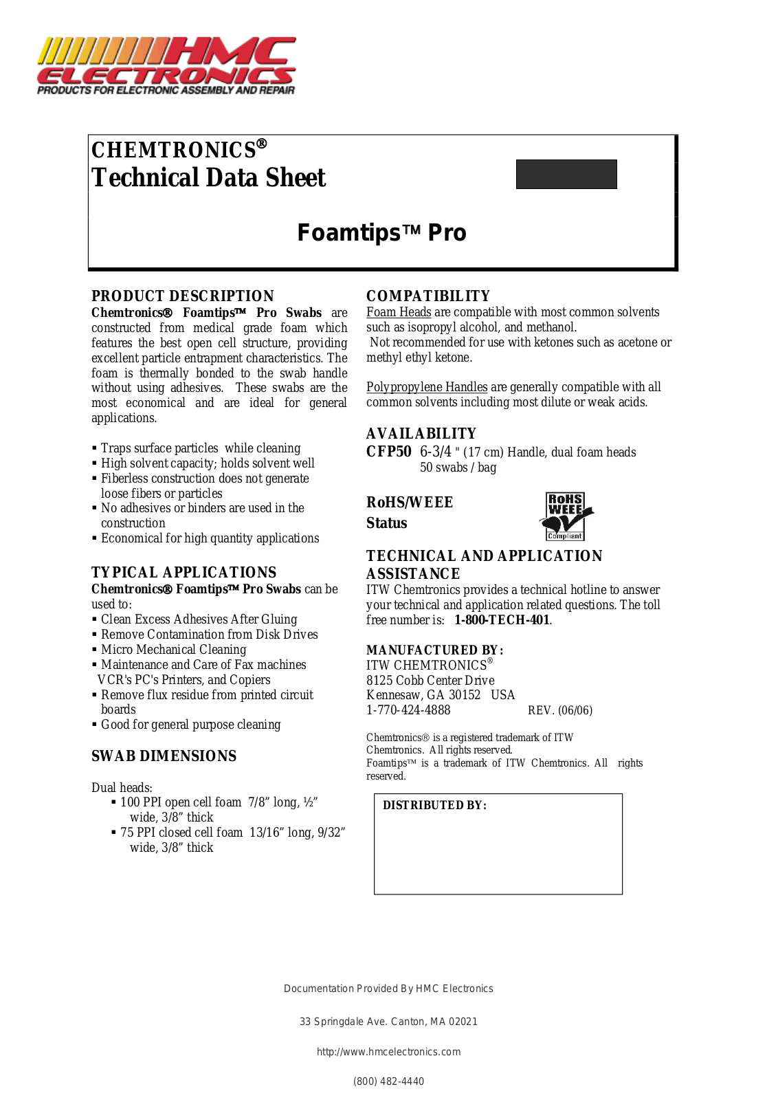 HMC Electronics CFP50 User Manual