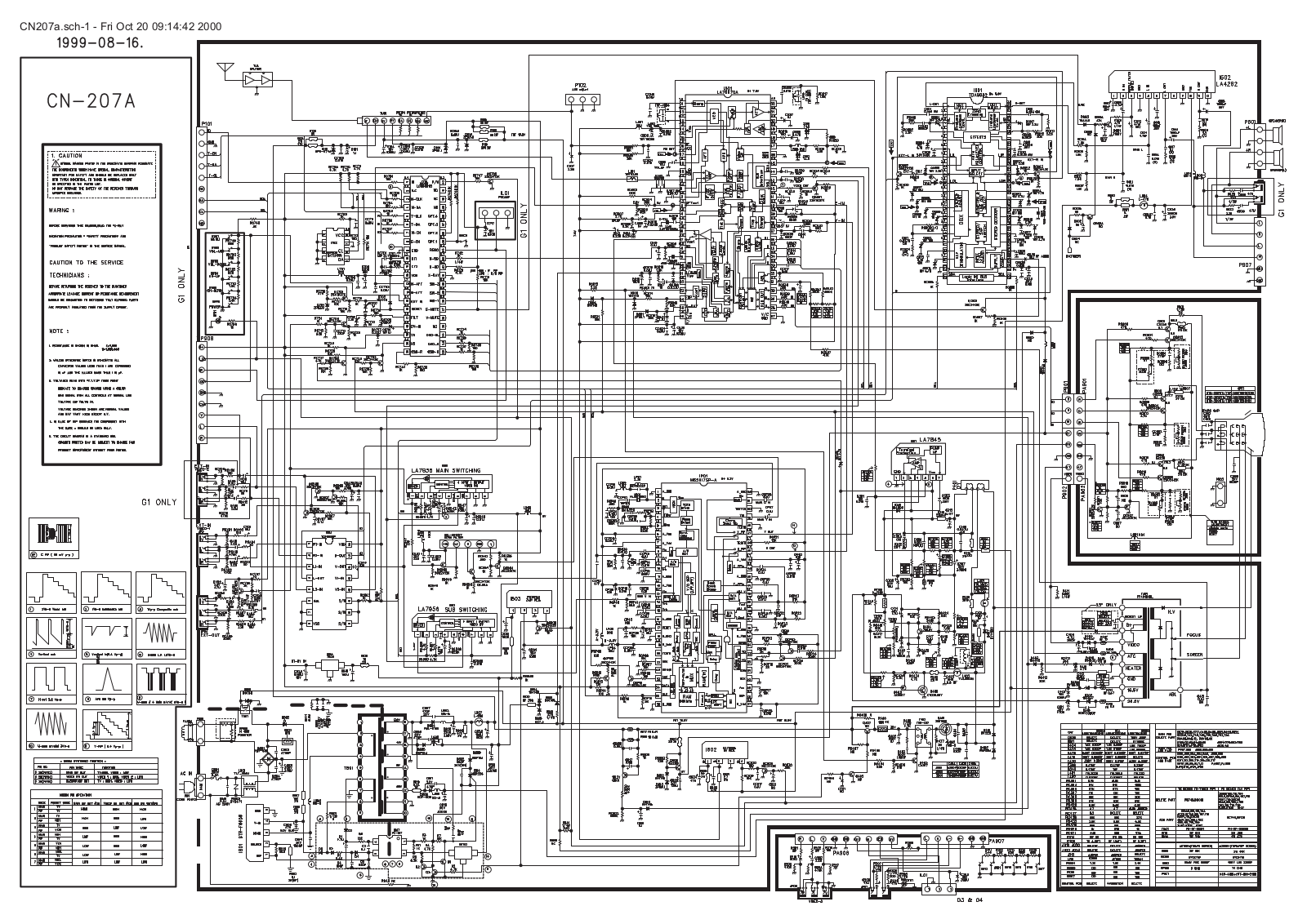 BEKO CN-207A Schematic