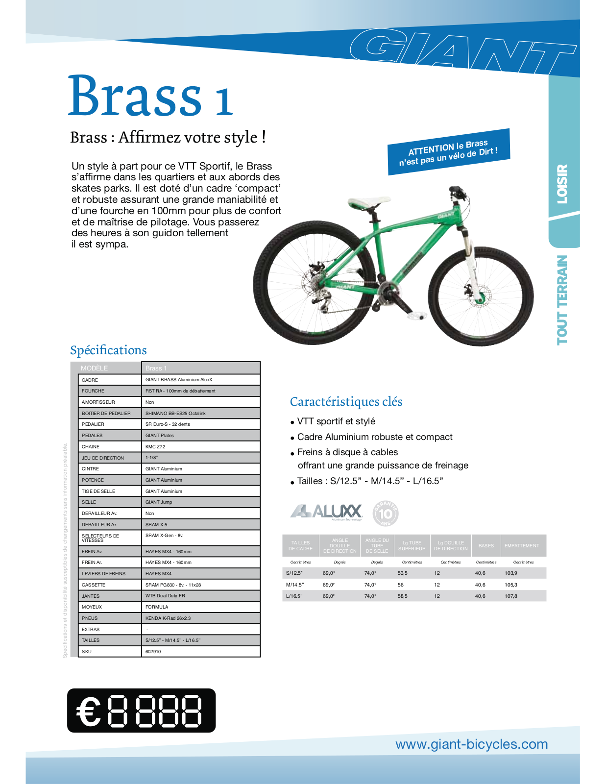 GIANT BRASS 1 User Manual