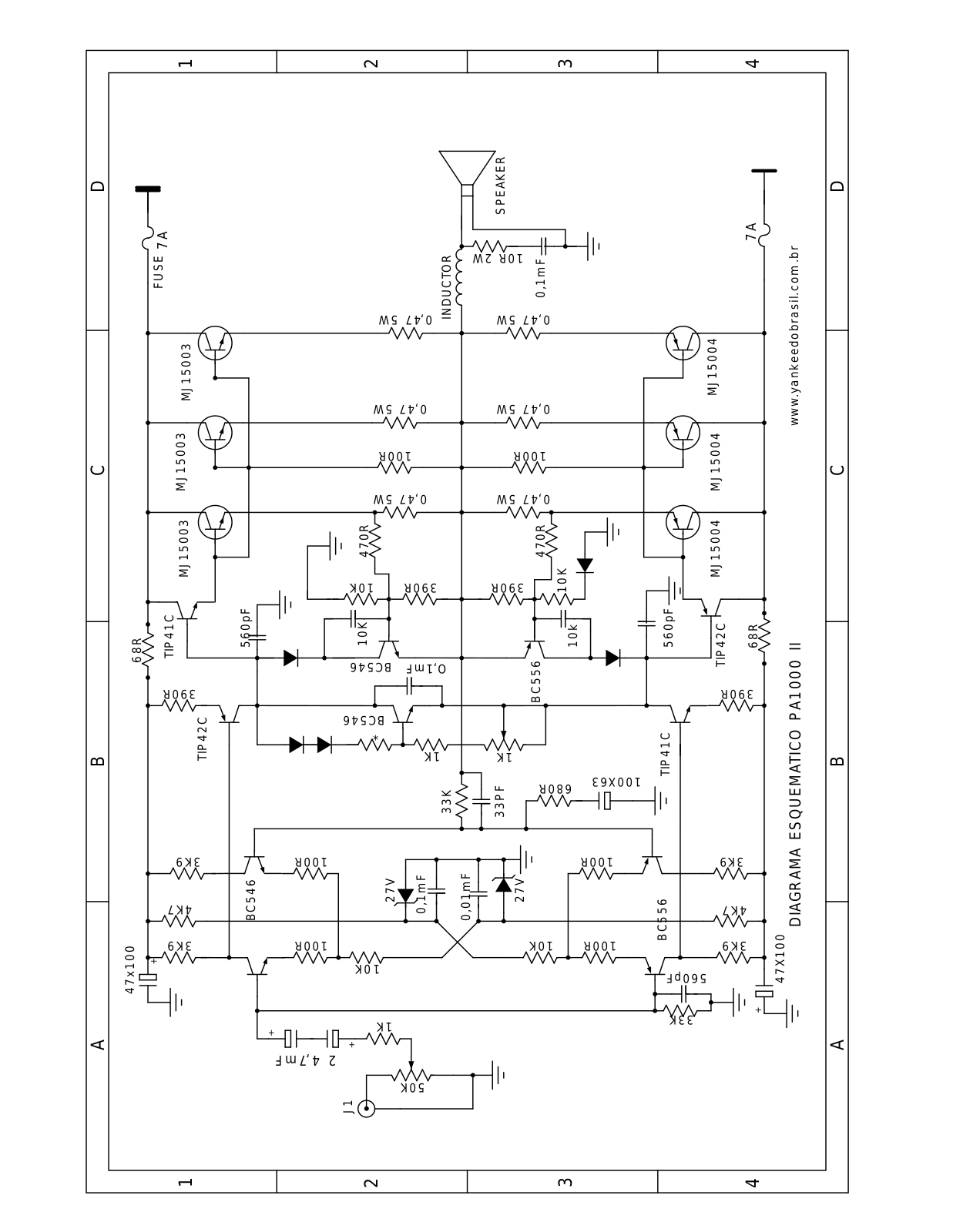 YANKEE PA1000 Service Manual  serie ll