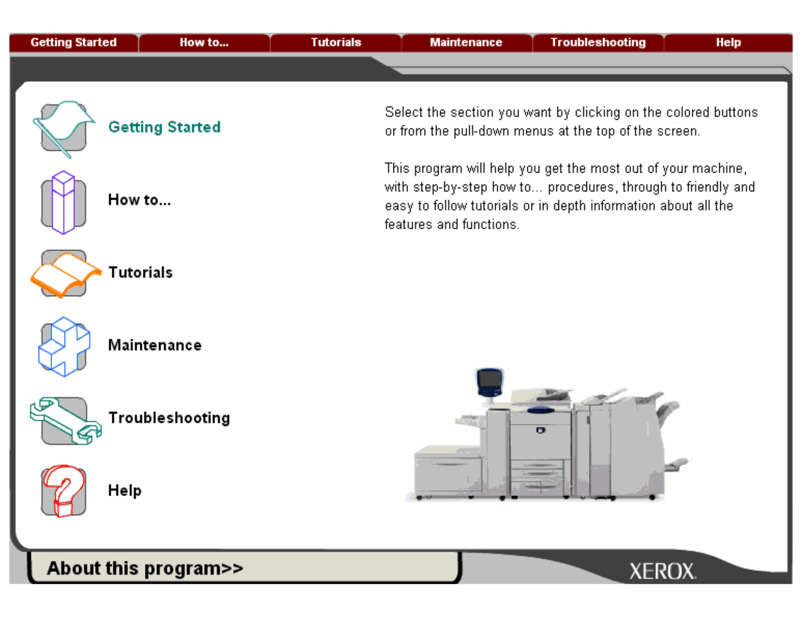 Xerox DocuColor 252 User Manual