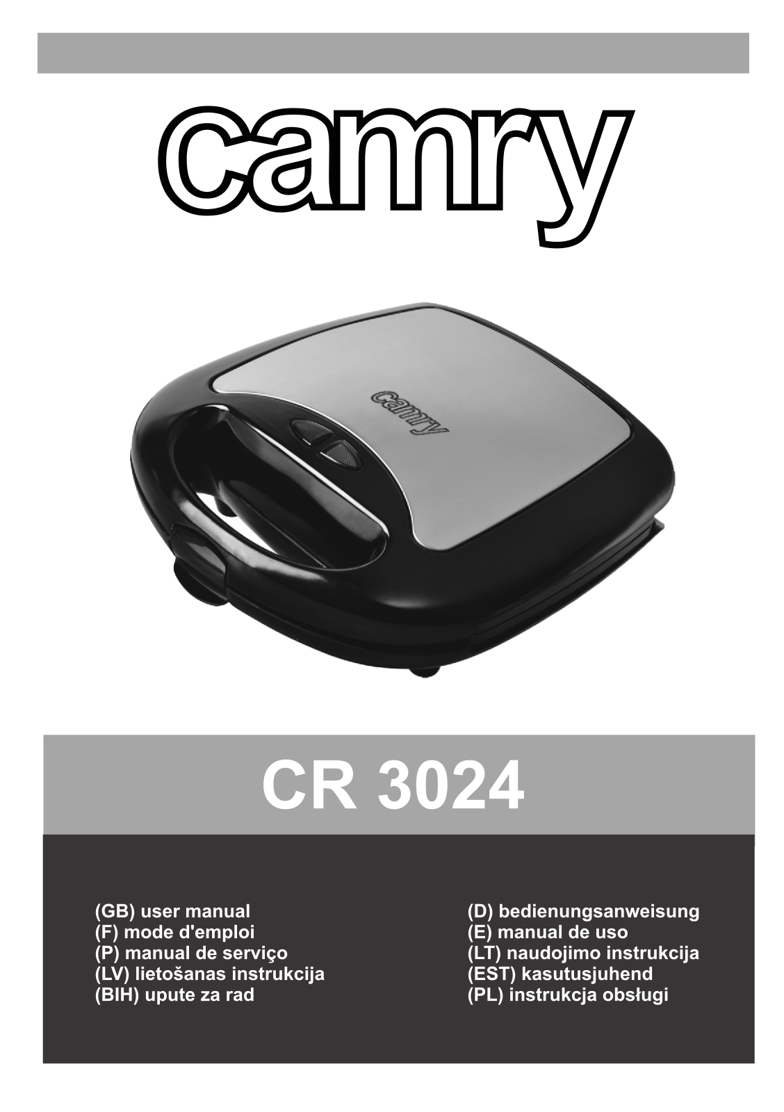 Camry CR3024 User Manual