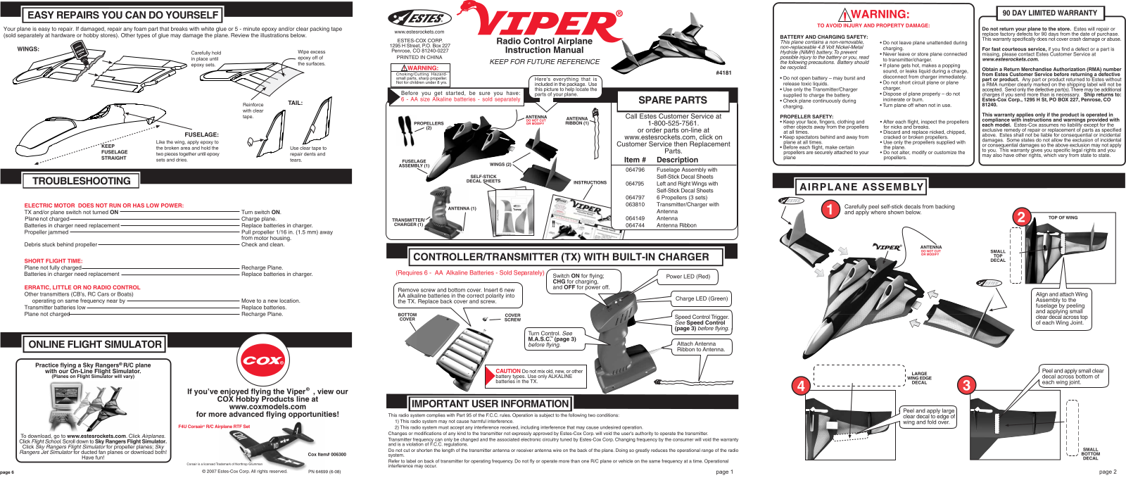 ESTES Viper User Manual