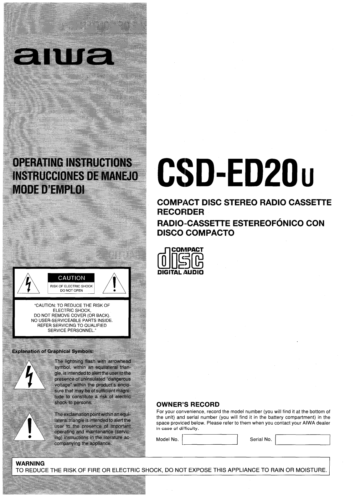 Sony CSDED20u Operating Manual - ManualMachine.com