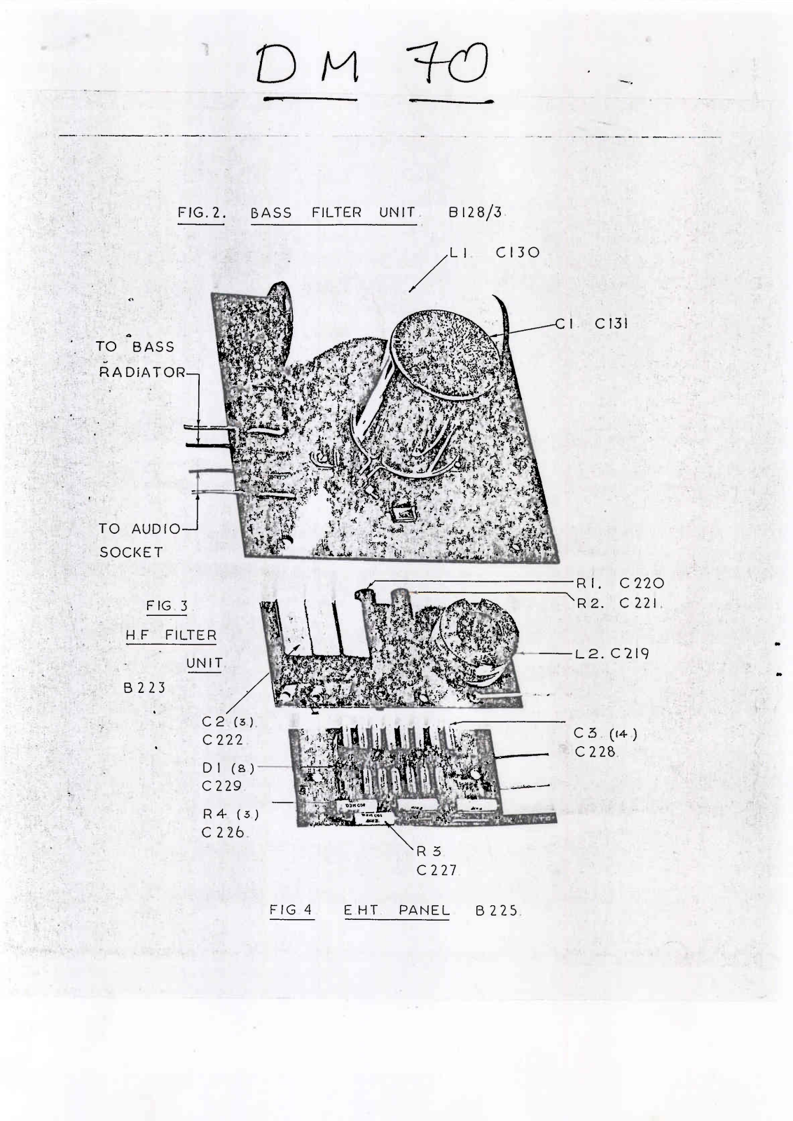 Bowers and Wilkins DM-70 Service manual