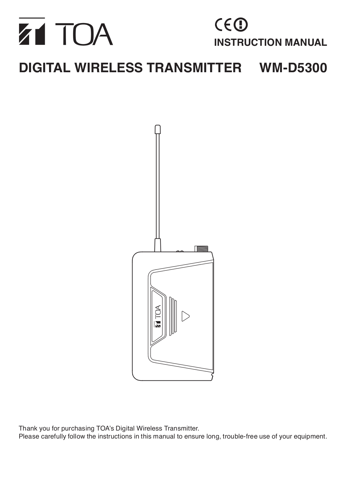 TOA WM D5300 User Manual