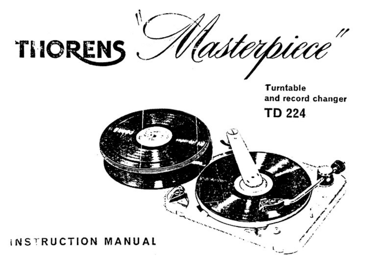 Thorens TD-224 Owners manual