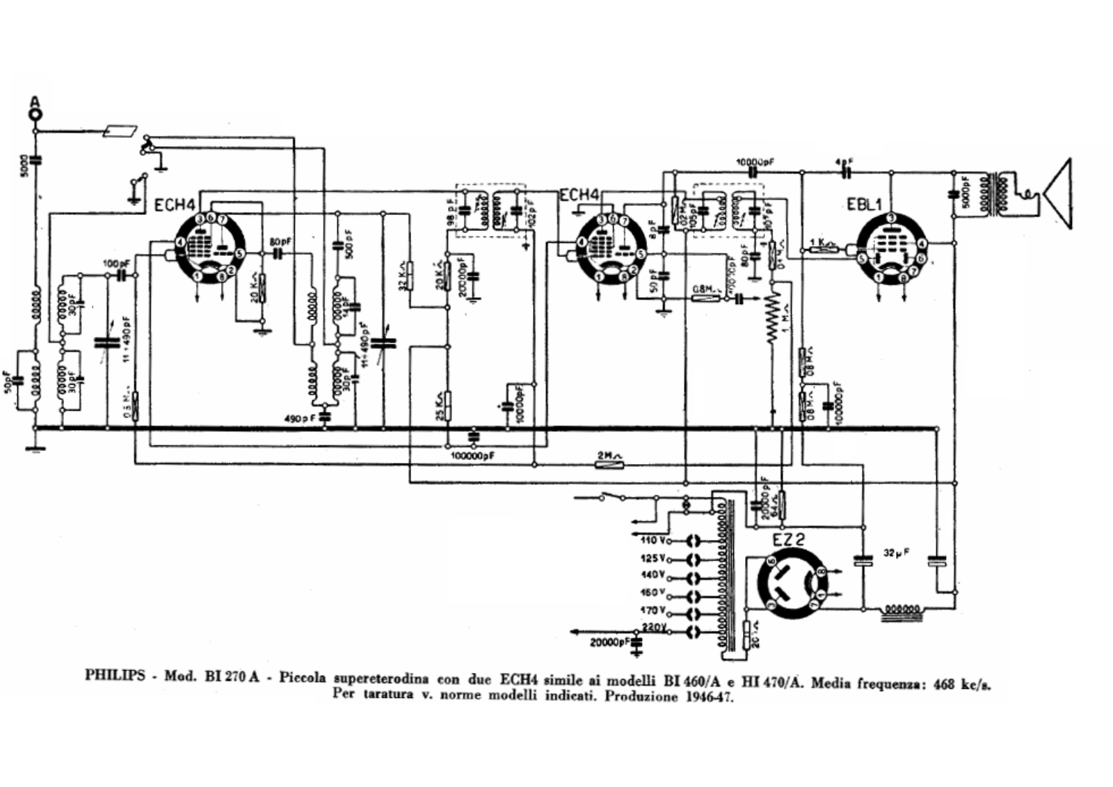 Philips bi270a schematic