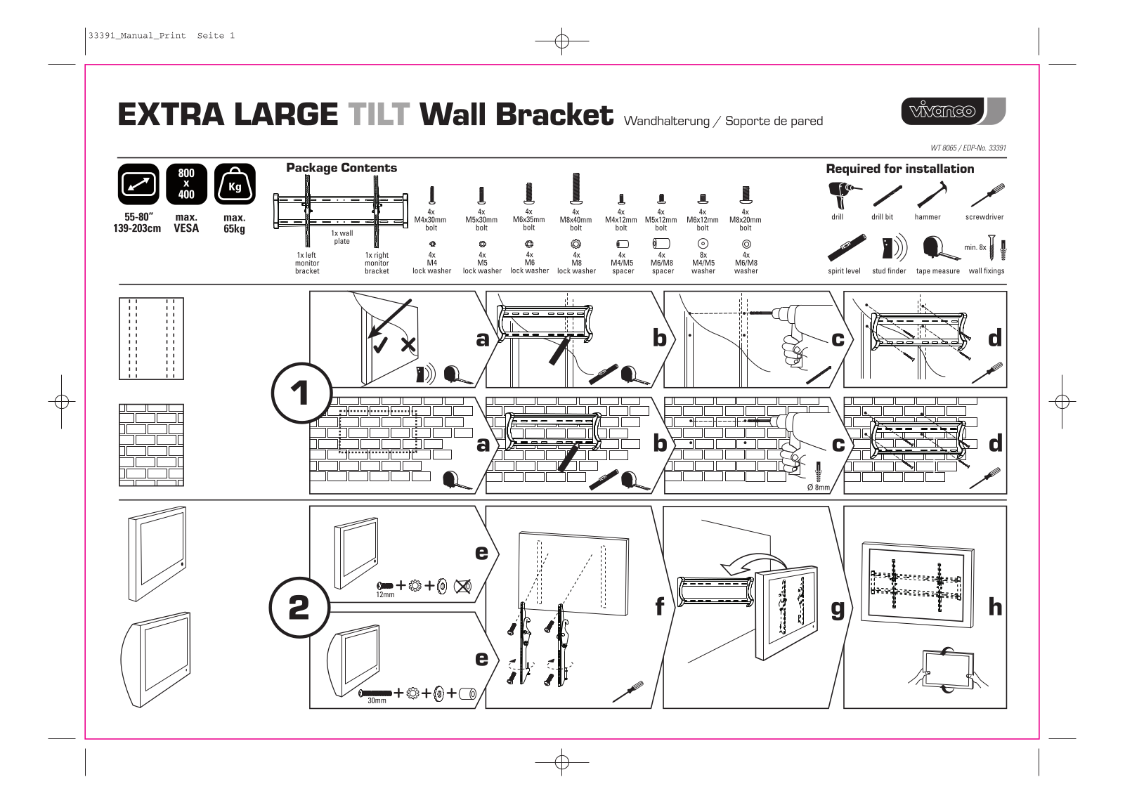 Vivanco WT8065 User guide