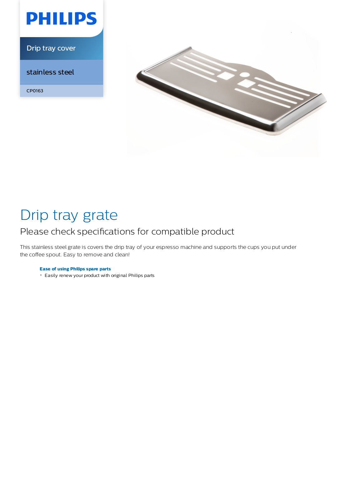 Philips CP0163/01 leaflet - ManualMachine.com