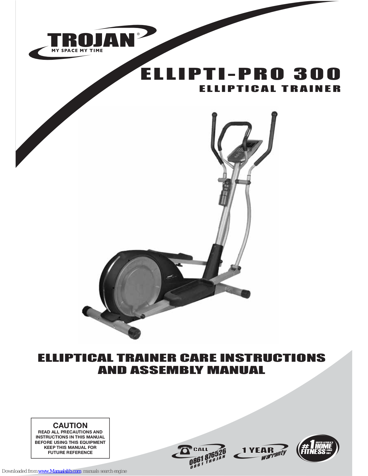 Trojan ELLIPTI-PRO 300 Care Instructions And Assembly Manual