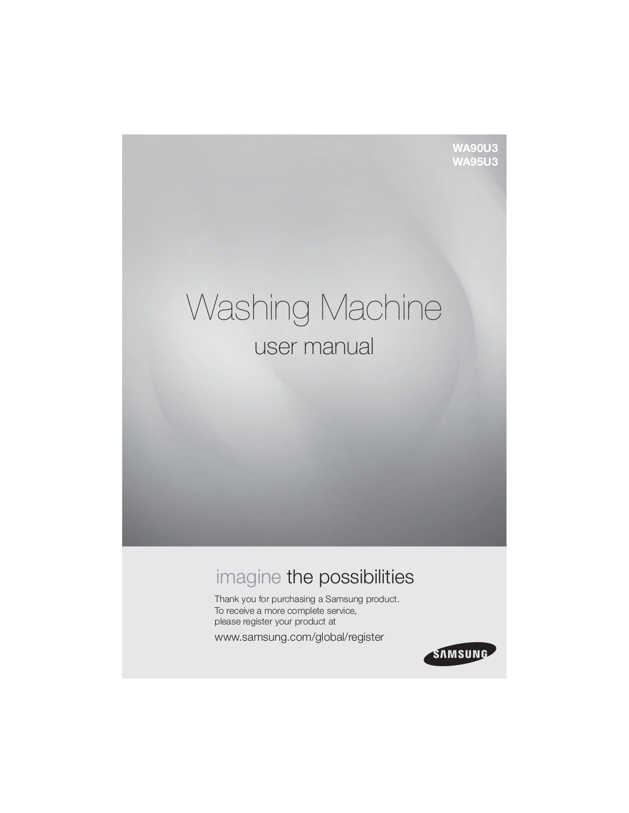 Samsung WA90U3WEQ User Manual