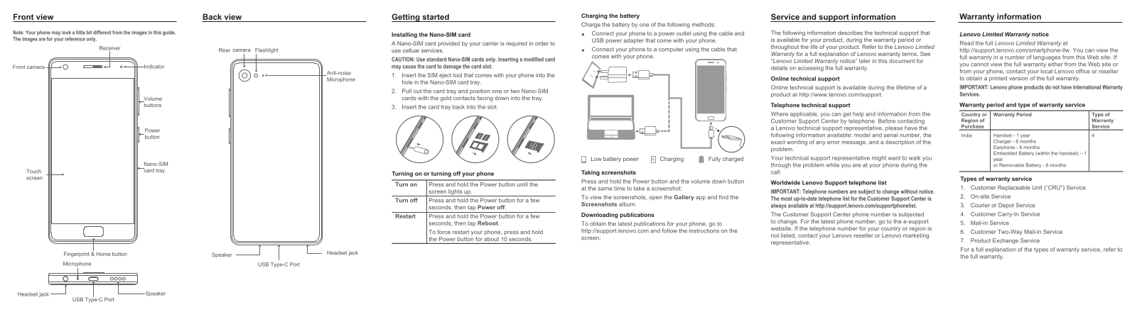 Lenovo Z2 Plus Quick Start Guide