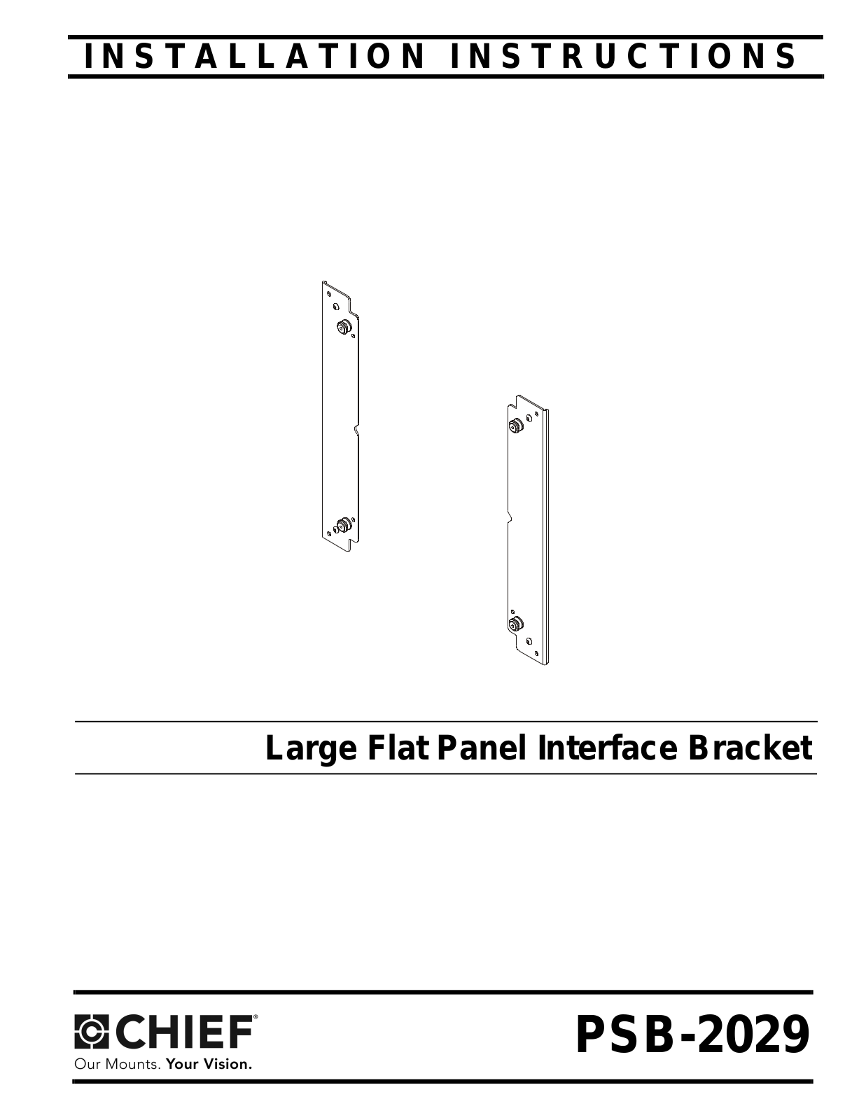 Chief PSB2029 Installation Guide