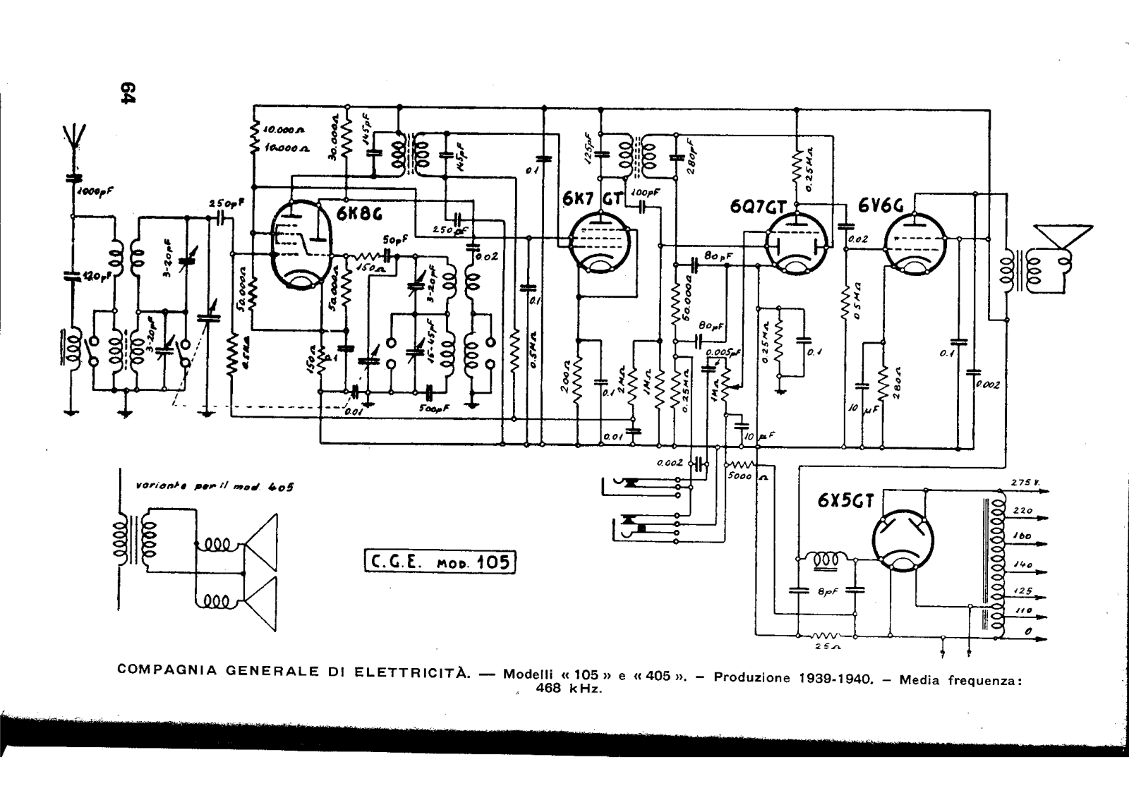 CGE 105405 schematic