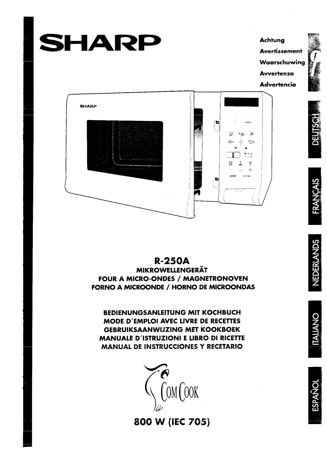 SHARP R-250A User Manual