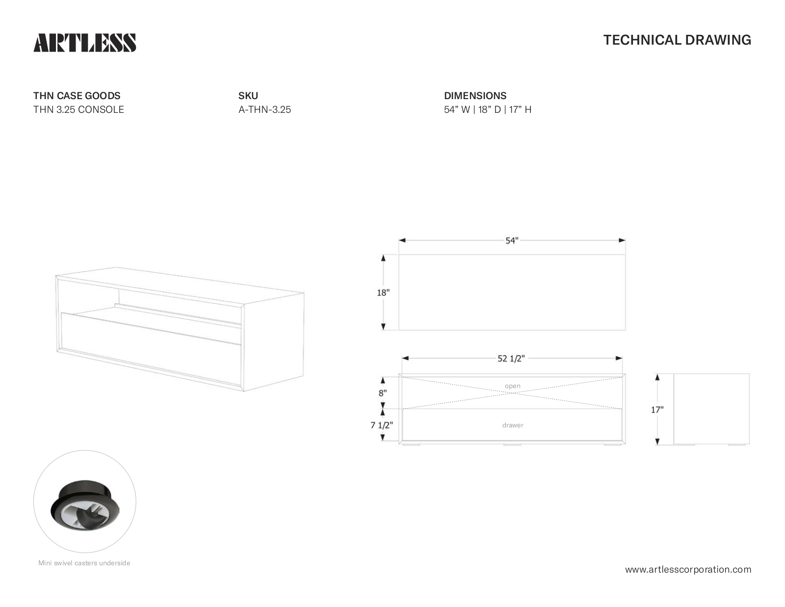 ARTLESS LYS1310 Dimensions - ManualMachine.com