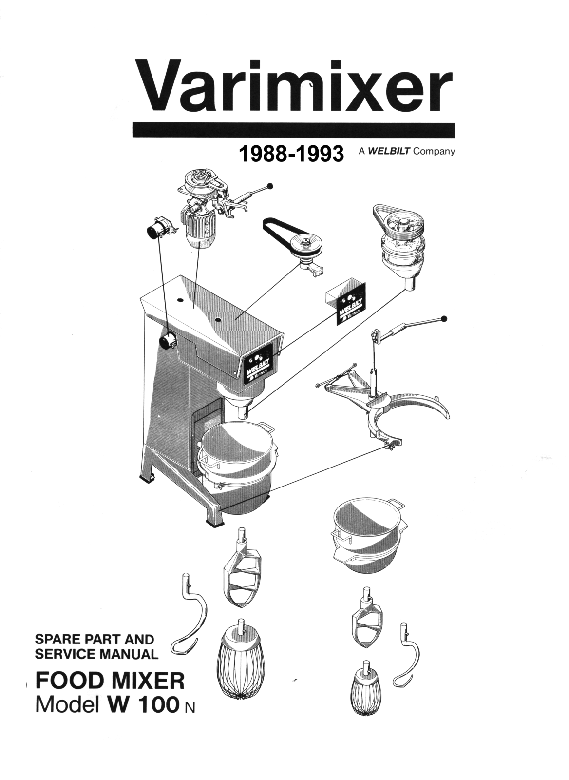 Varimixer W100-2 Service Manual