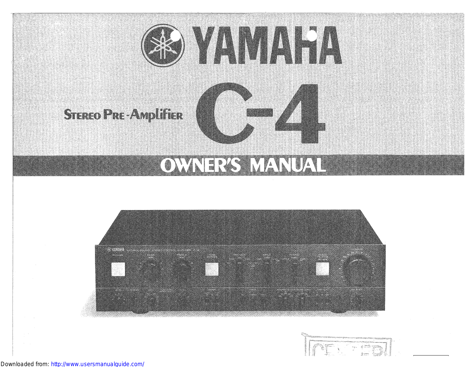 Yamaha Audio C-4 User Manual