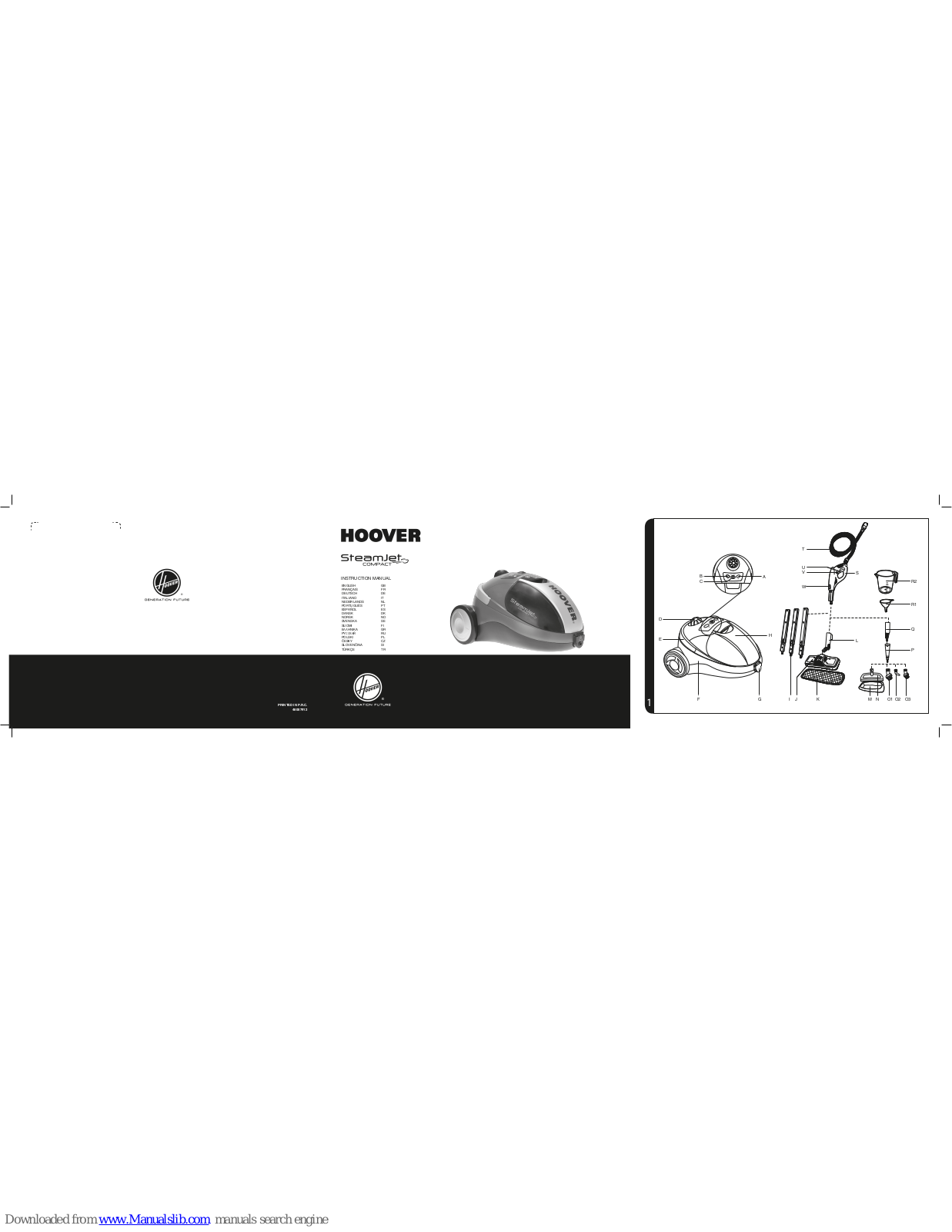 Hoover SteamJet Compact Instruction Manual