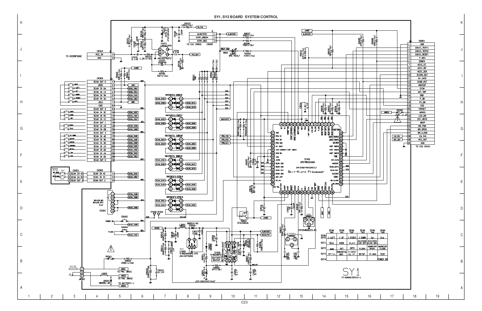 SANYO VPC-MZ2EX, VPC-MZ2, VAR-GA4U, VAR-GA4EX, VAR-GA4E BOARD BE