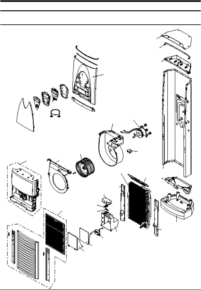 Samsung APH180, APH180HD0K-XIA Expoioded View and Parts List