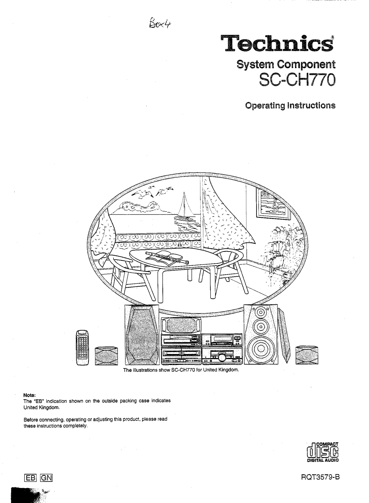 Technics SC-CH770 Operating Instruction