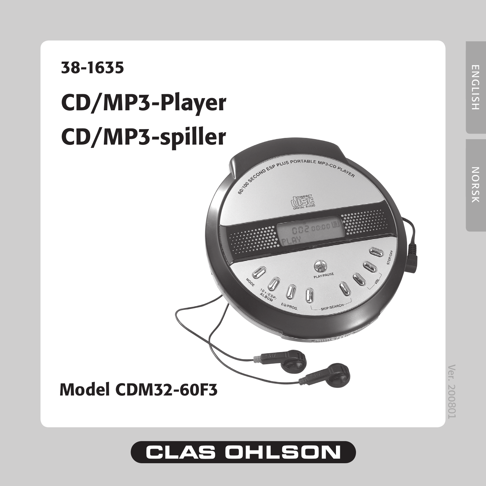 Clas Ohlson CDM32 User Manual