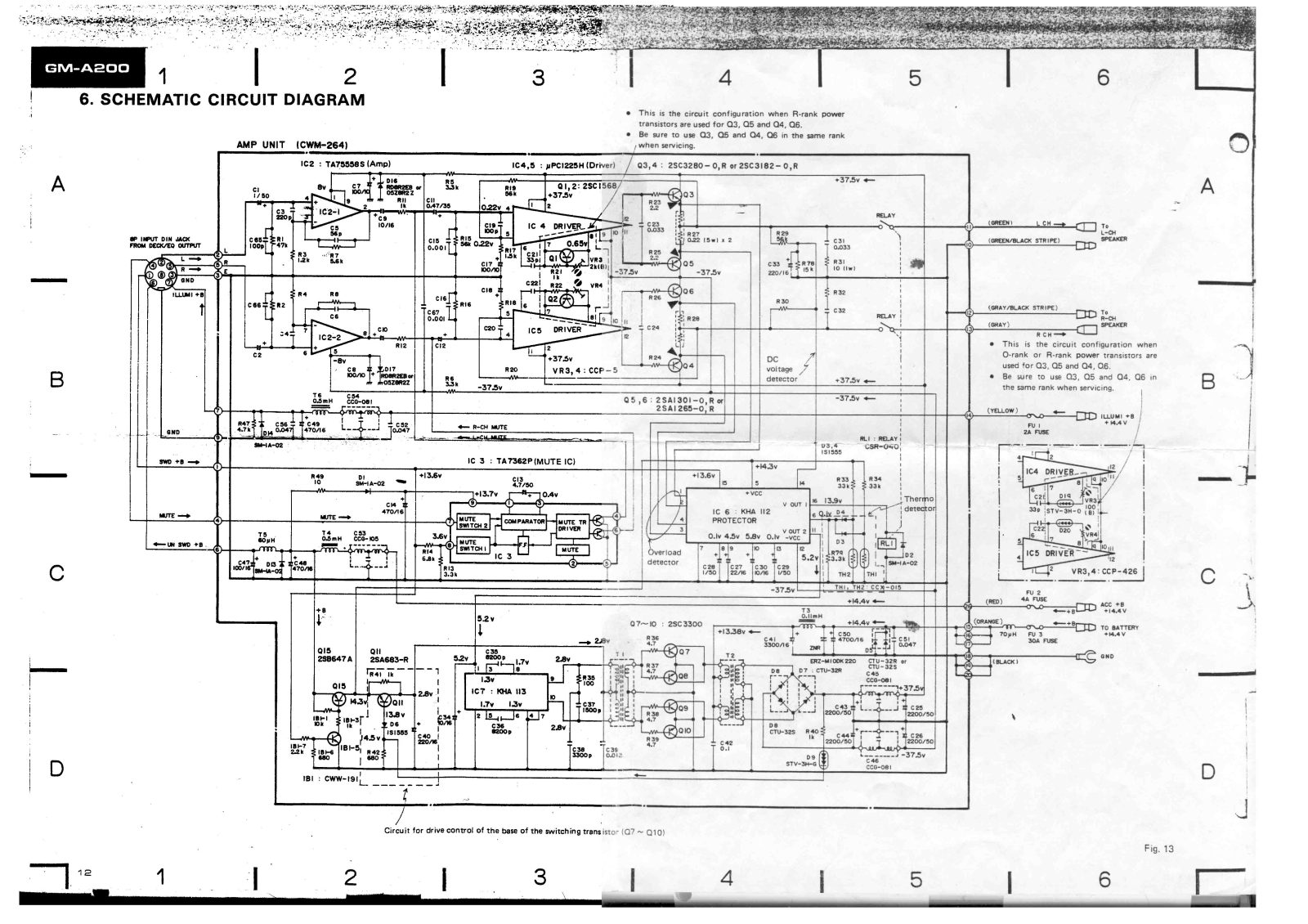 Pioneer GMA-200 Schematic